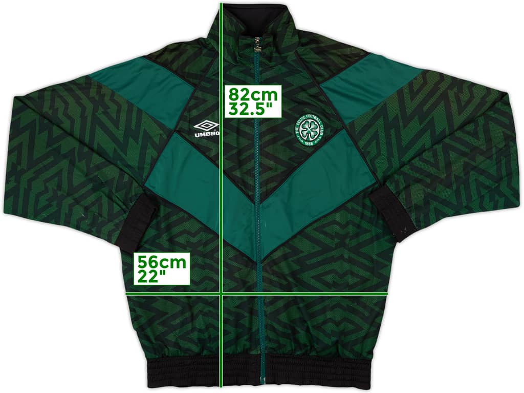 1995-96 Celtic Umbro Track Jacket - 7/10 - (L)