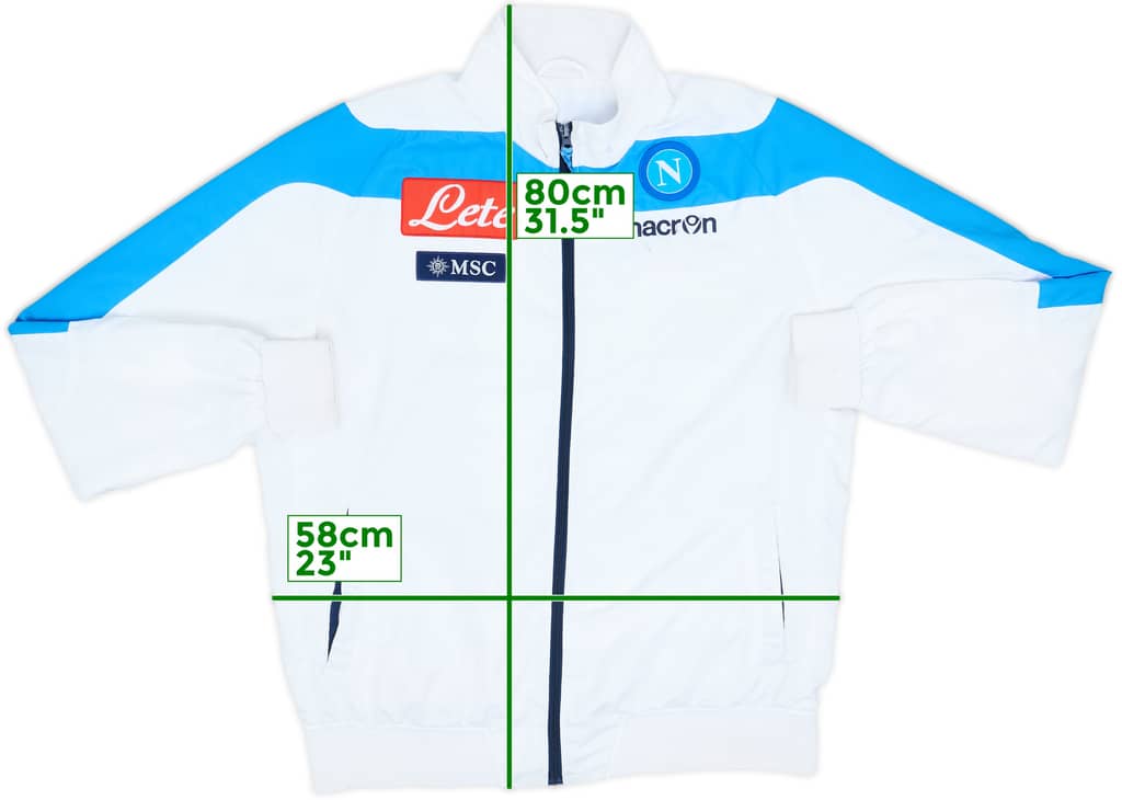 2012-13 Napoli Macron Track Jacket - 7/10 - (L)