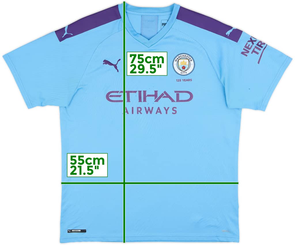 2019-20 Manchester City Home Shirt - 4/10 - (XL)