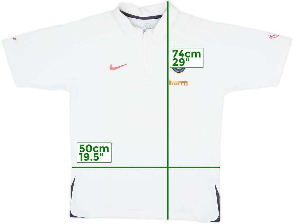 2005-06 Inter Milan Nike 1/4 Zip Polo Shirt - 6/10 - (M)