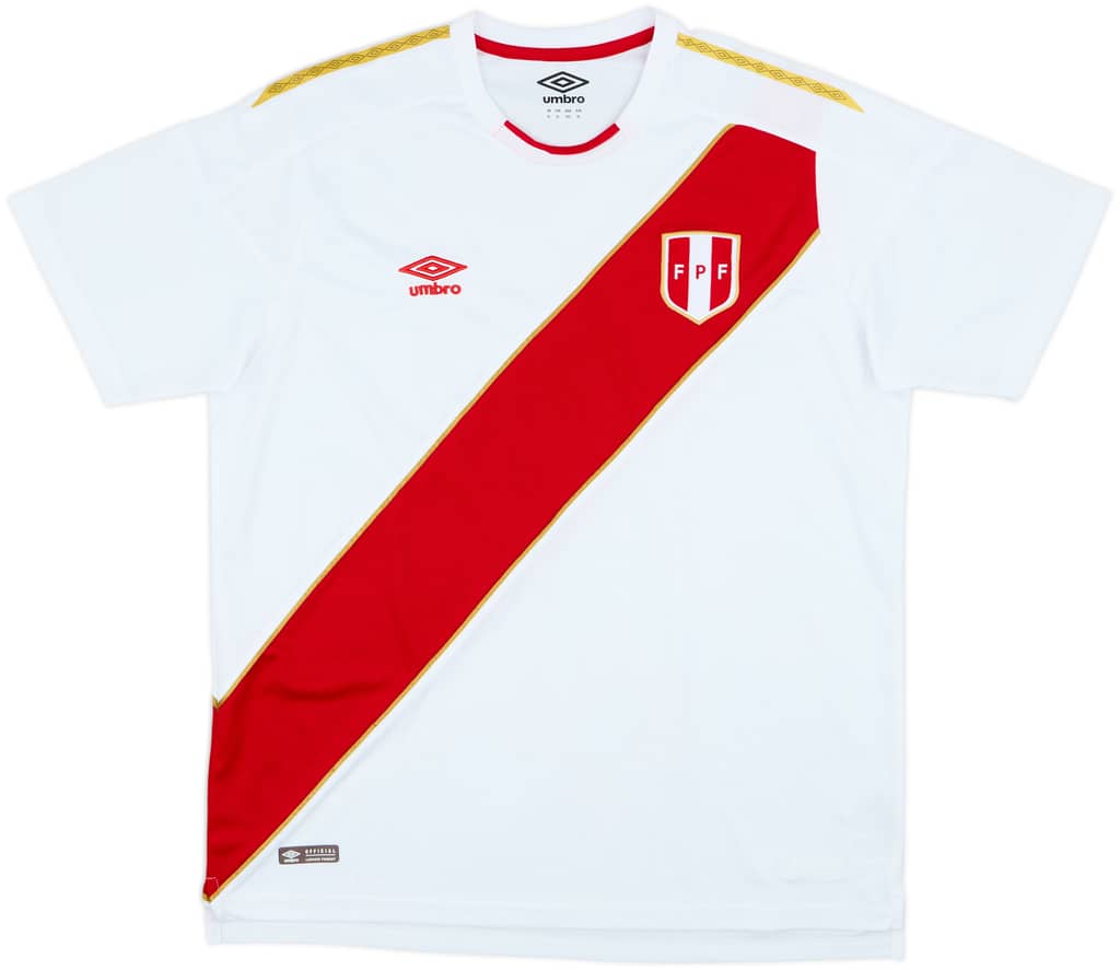 2018 Peru Home Shirt - 8/10 - (XL)
