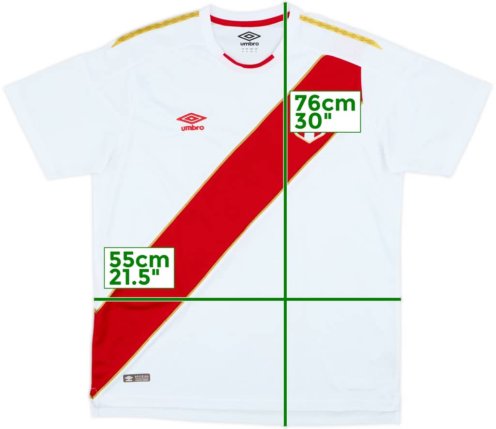 2018 Peru Home Shirt - 8/10 - (XL)