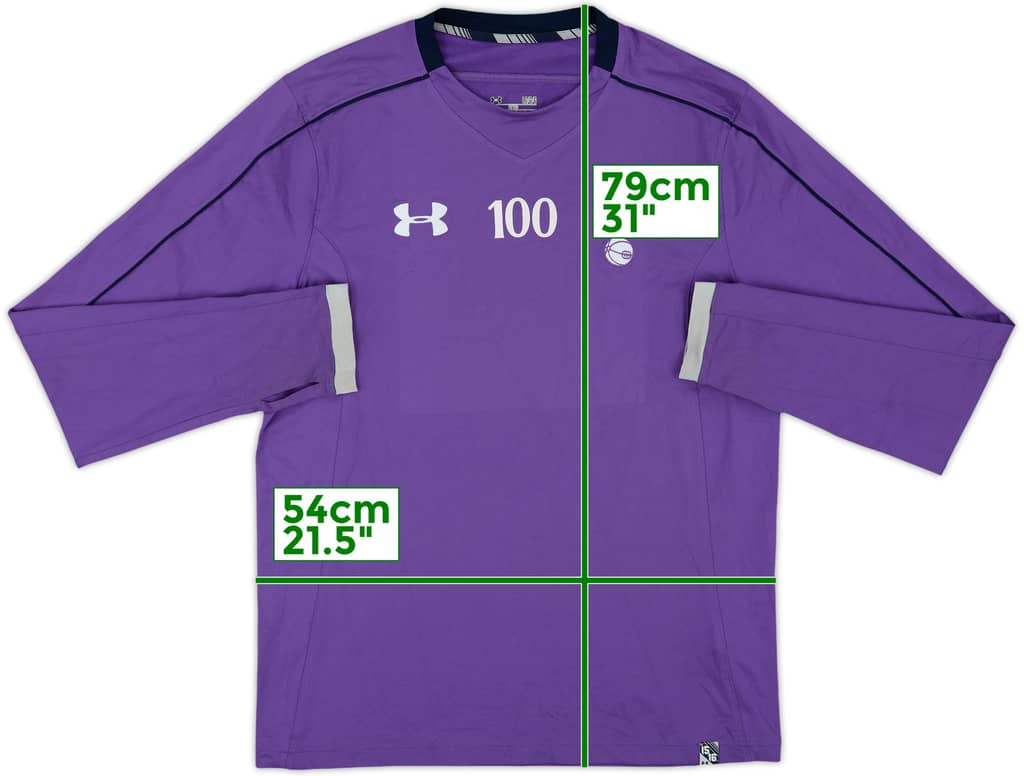2014-15 Tottenham Player Issue Under Armour Sweat Top #100 - 8/10 - (L)