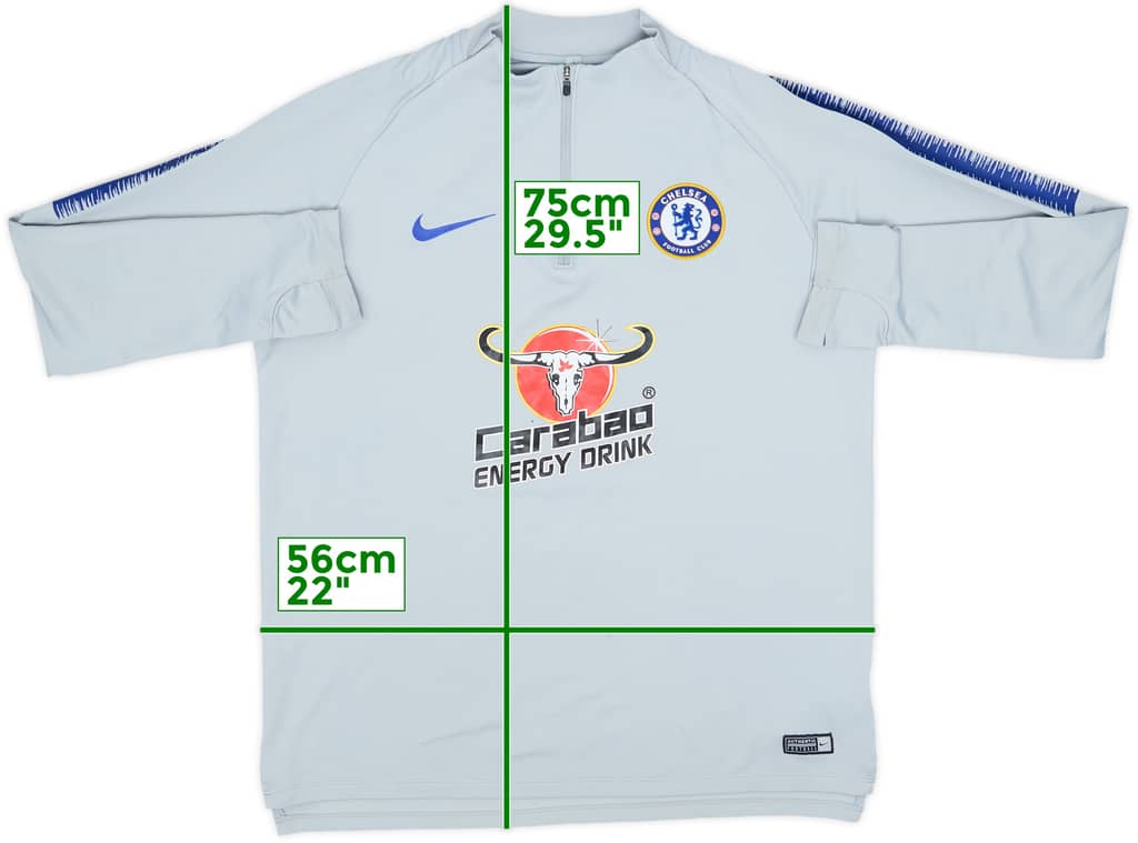 2018-19 Chelsea Nike 1/4 Zip Drill Top - 6/10 - (L)