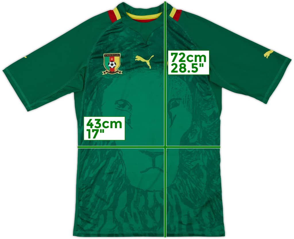 2012-14 Cameroon Player Issue Home Shirt - 8/10 - (XL)