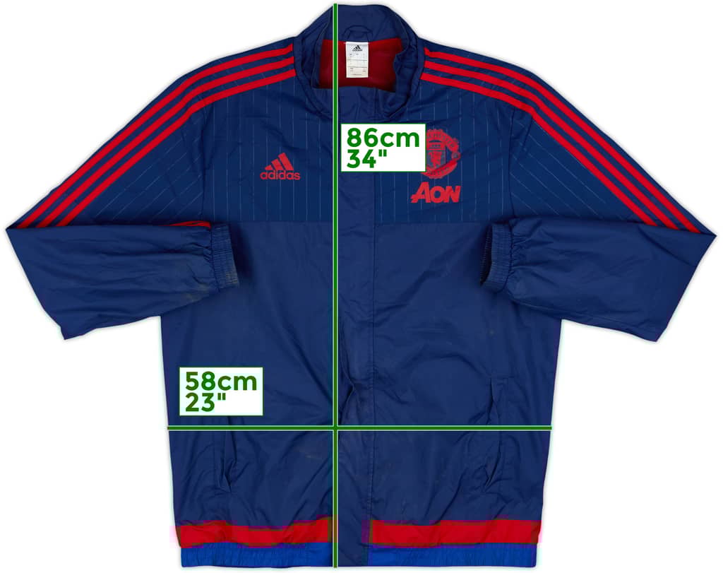 2015-16 Manchester United adidas Rain Jacket - 5/10 - (L)