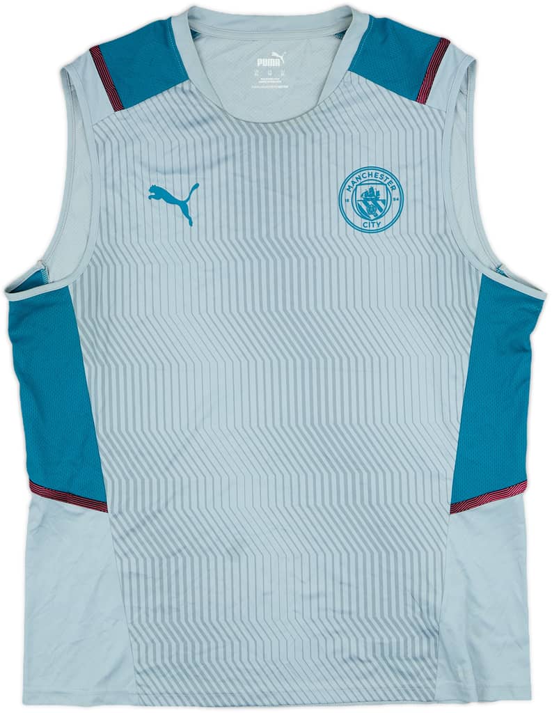 2021-22 Manchester City Puma Training Vest - 8/10 - (XL)