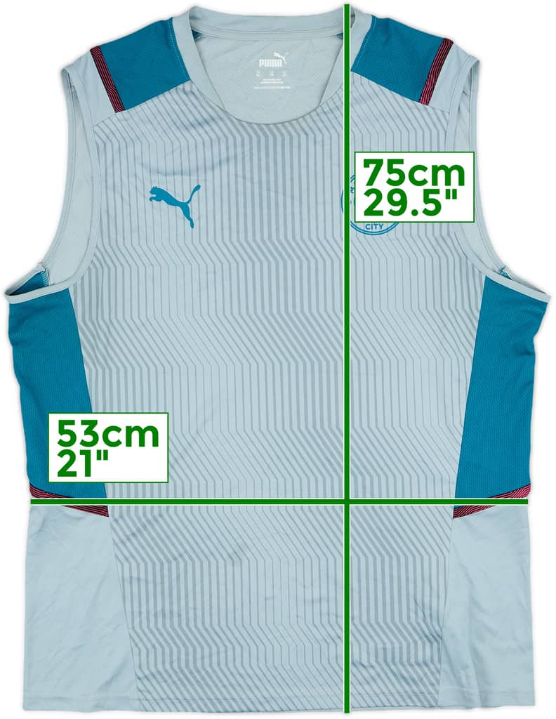 2021-22 Manchester City Puma Training Vest - 8/10 - (XL)