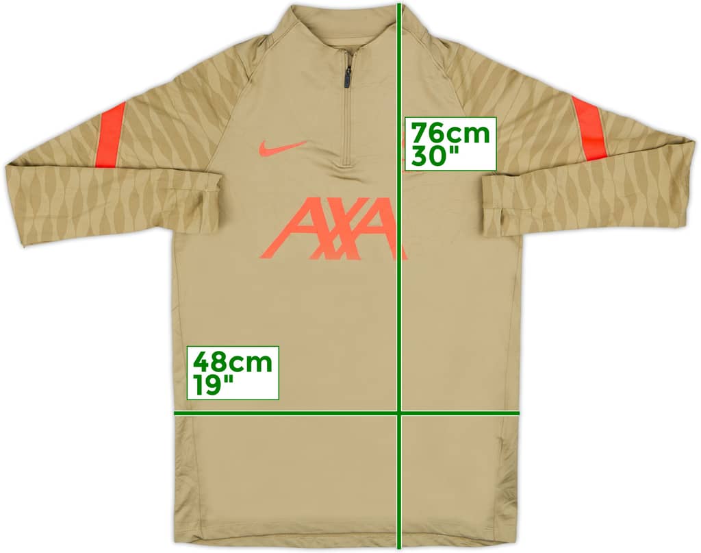 2021-22 Liverpool Nike 1/4 Zip Training Top - 7/10 - (M)