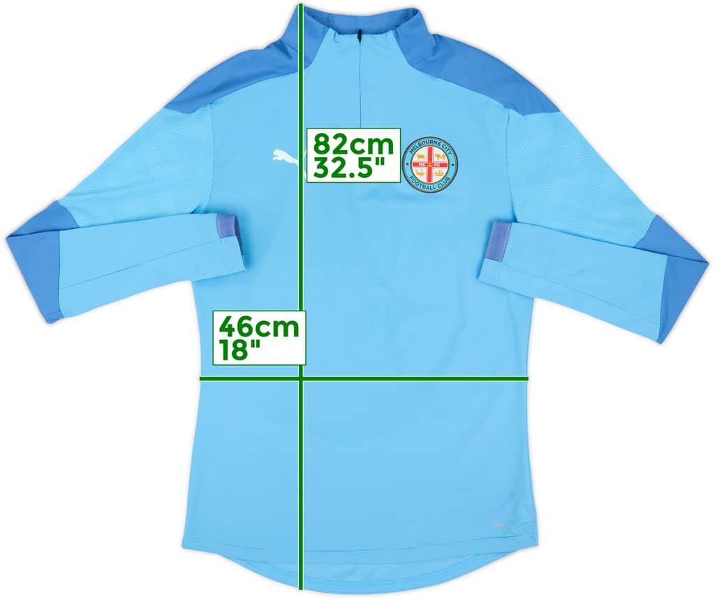 2019-20 Melbourne City Puma 1/4 Zip Training Top - 6/10 - (M)