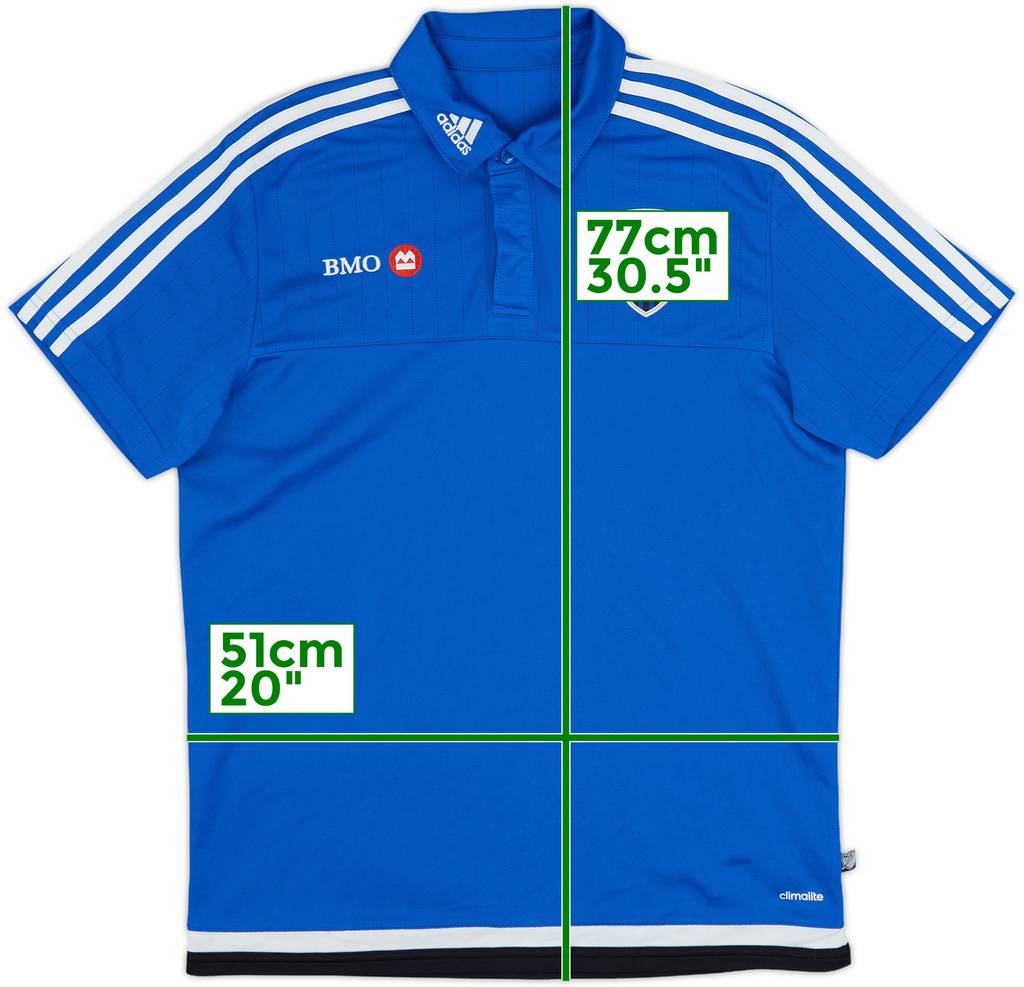 2015-16 Montreal Impact adidas Polo Shirt - 8/10 - (M)