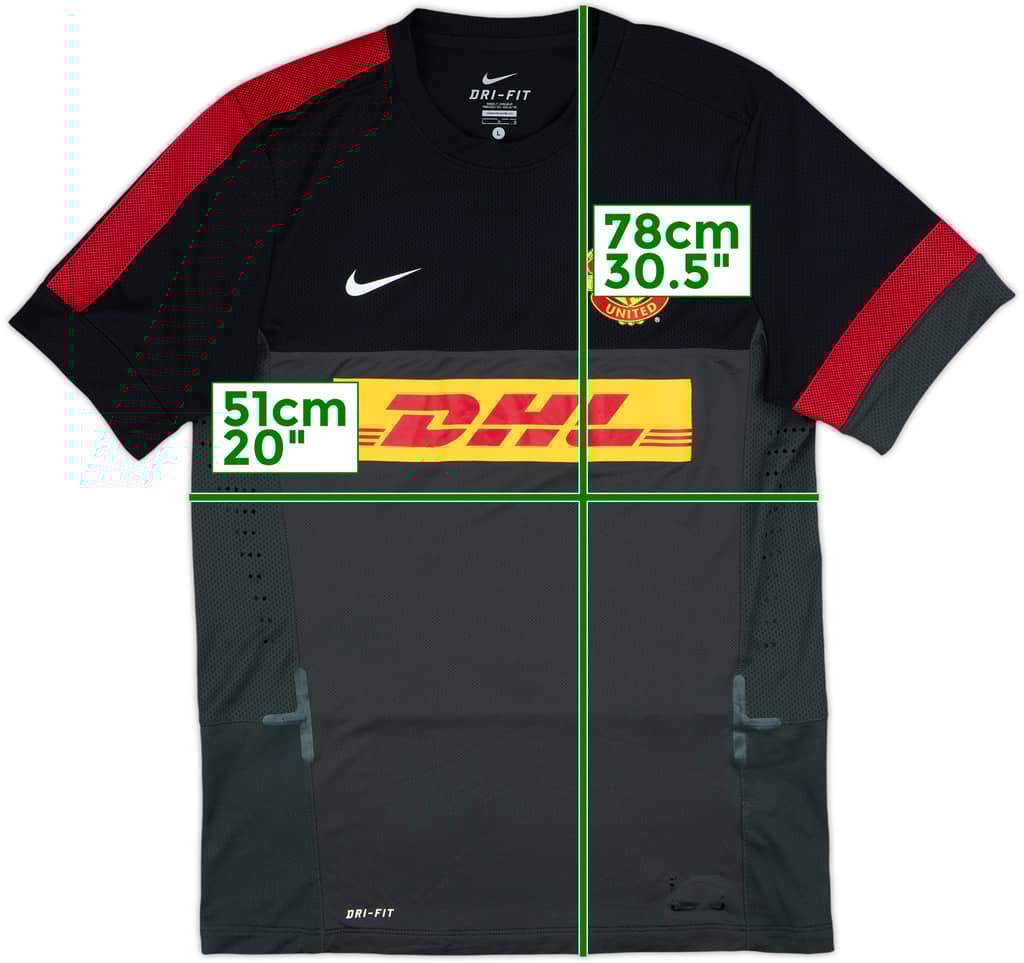 2012-13 Manchester United Nike Training Shirt - 8/10 - (L)