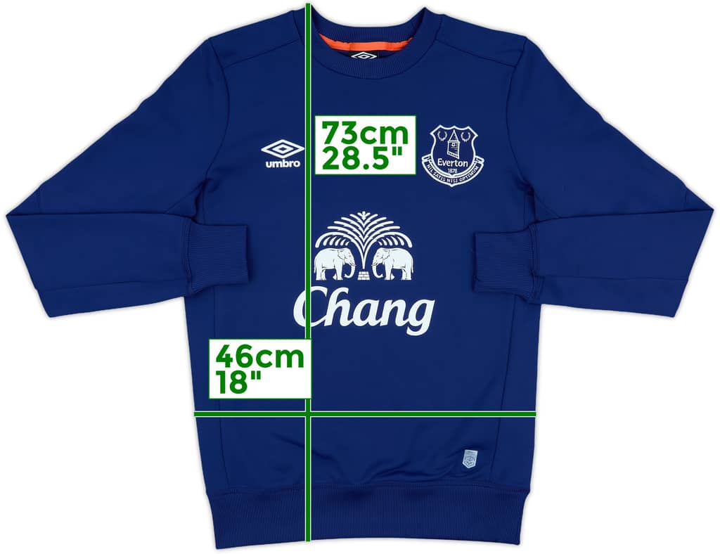 2015-16 Everton Umbro Sweat Top - 8/10 - (S)
