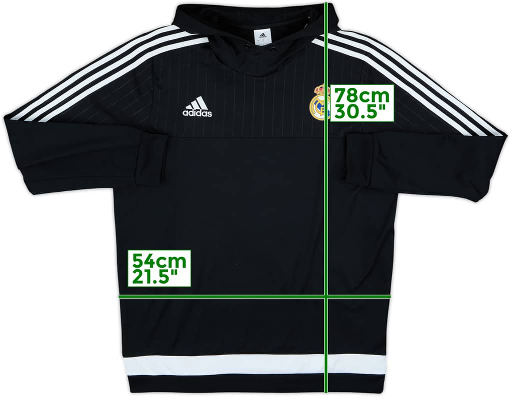 2016-17 Real Madrid adidas Hooded Top - 8/10 - (L)