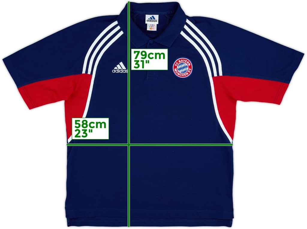 2000-01 Bayern Munich adidas Polo Shirt - 8/10 - (L/XL)