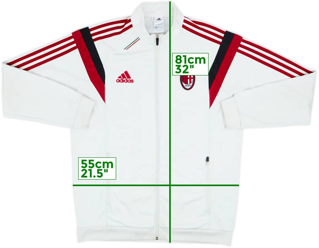 2014-15 AC Milan adidas Track Jacket - 5/10 - (L)