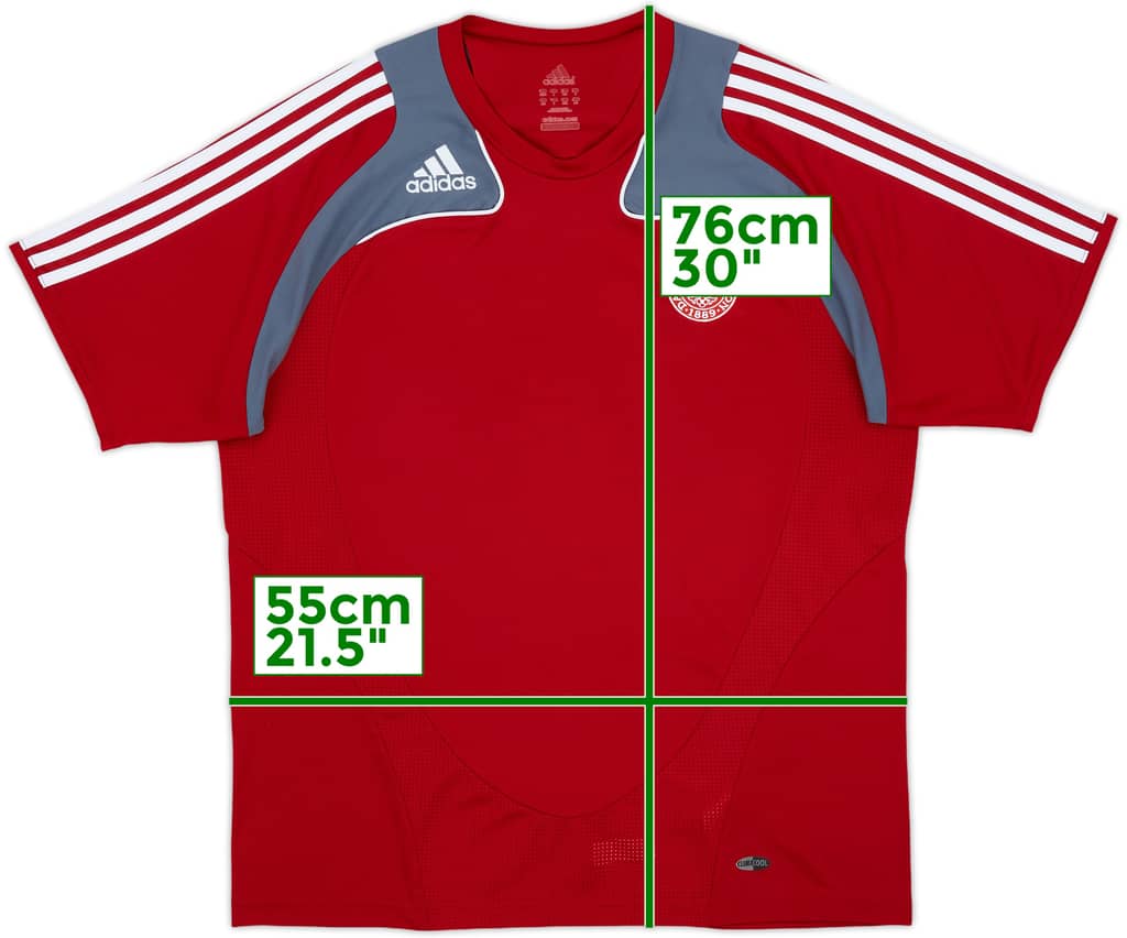 2008-09 Denmark adidas Training Shirt - 8/10 - (L)