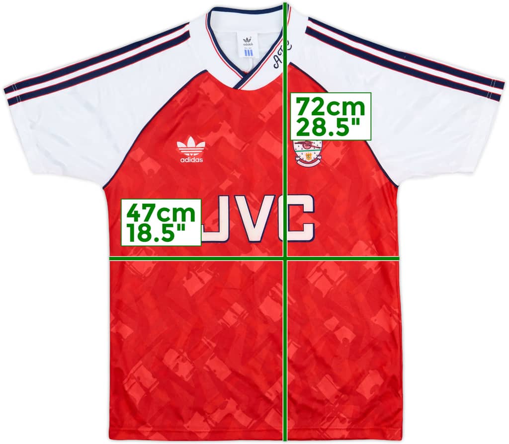 1990-92 Arsenal Home Shirt - 9/10 - (S)