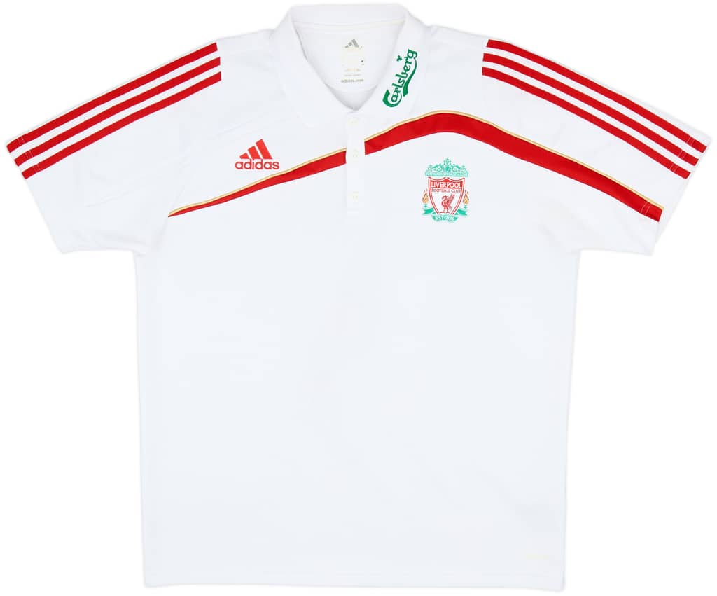 2009-10 Liverpool adidas Polo Shirt - 8/10 - (L)