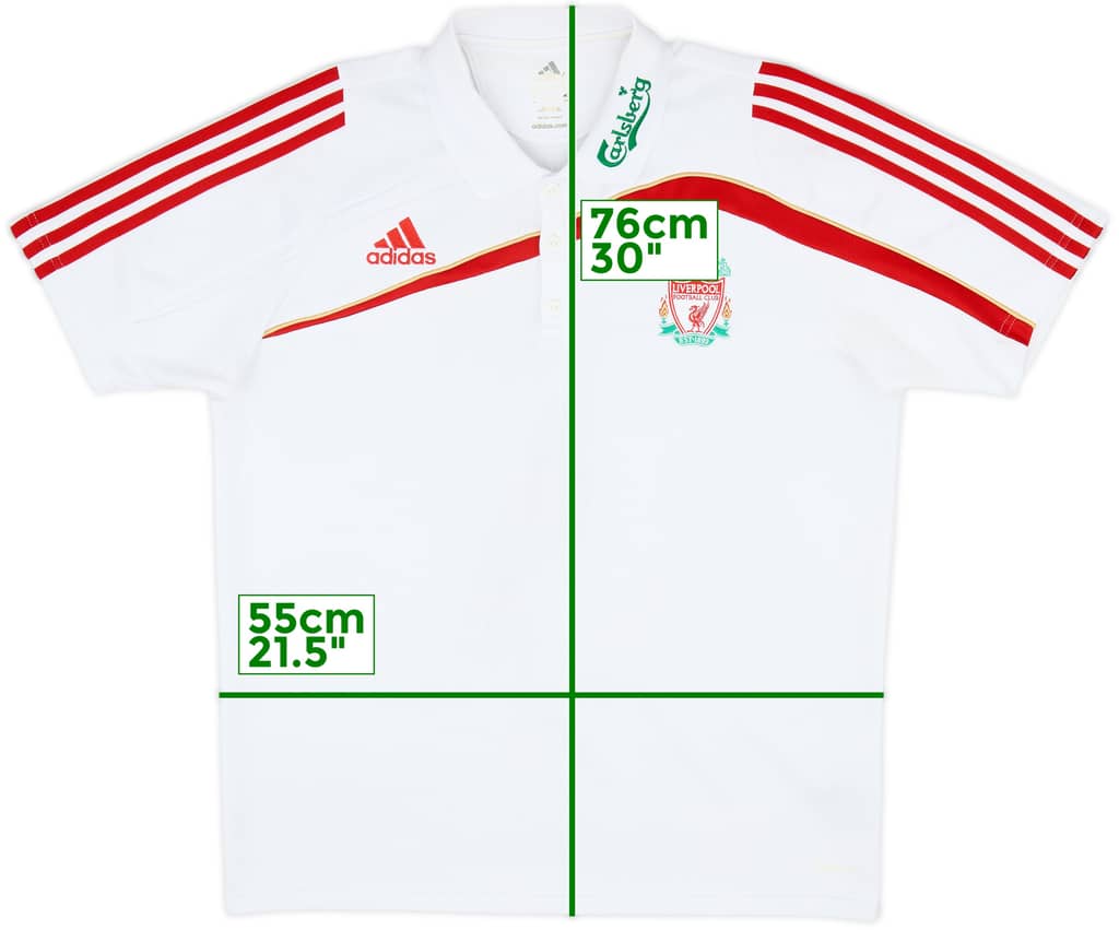 2009-10 Liverpool adidas Polo Shirt - 8/10 - (L)