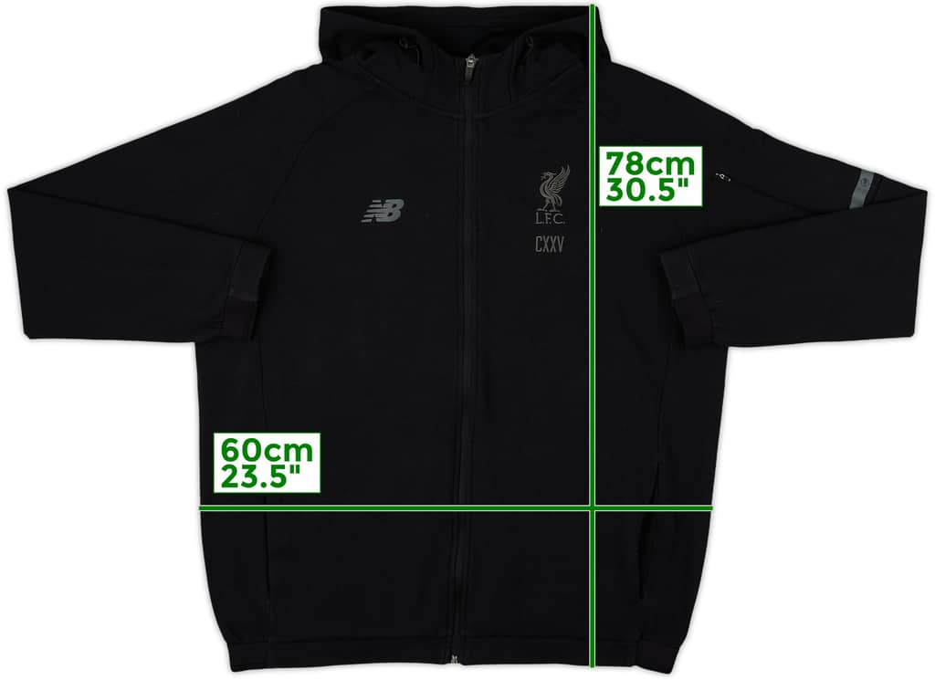 2017-18 Liverpool New Balance Hooded Sweat Top - 9/10 - (XL)
