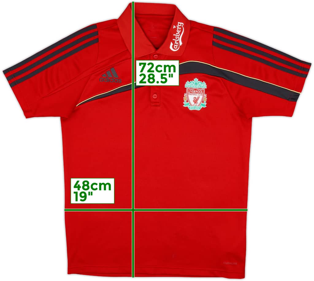 2009-10 Liverpool adidas Polo Shirt - 8/10 - (M)