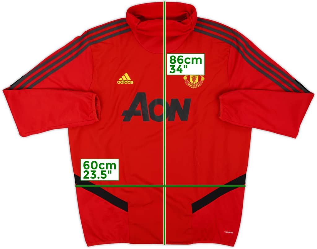 2019-20 Manchester United adidas Drill Top - 7/10 - (XL)