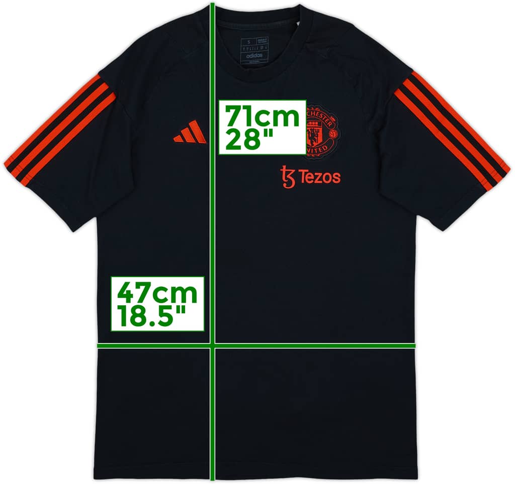 2023-24 Manchester United adidas Cotton Tee - 8/10 - (S)