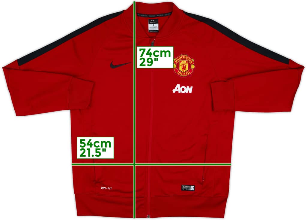 2014-15 Manchester United Nike Track Jacket - 8/10 - (L)