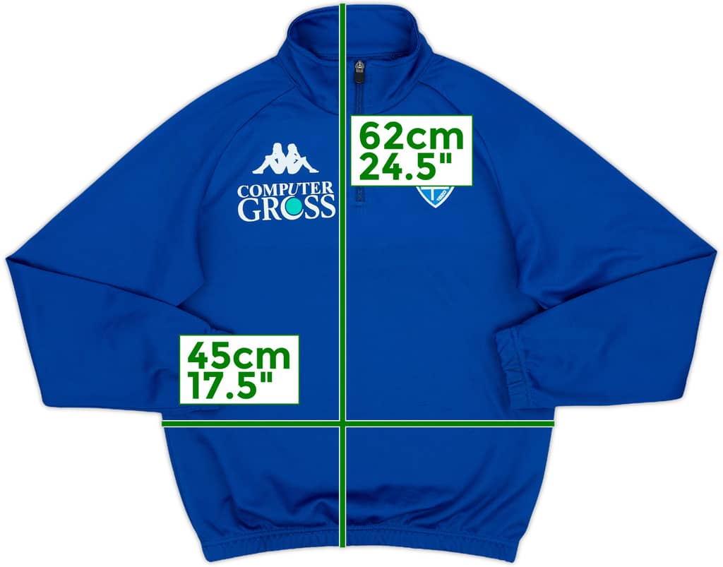 2017-18 Empoli Kappa 1/4 Zip Training Top - 7/10 - (L.Boys)