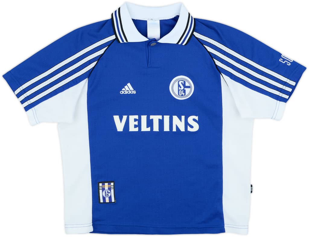 1998-99 Schalke Home Shirt - 8/10 - (L.Boys)