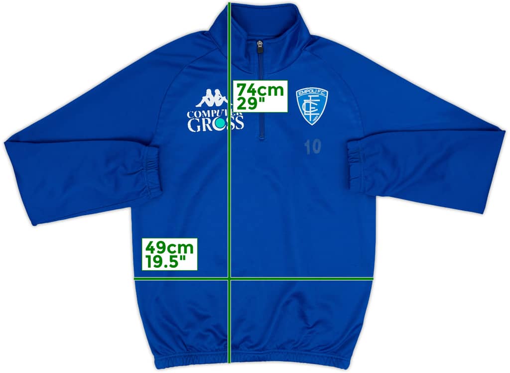 2017-18 Empoli Player Issue Kappa 1/4 Zip Drill Top #10 - 4/10 - (M)