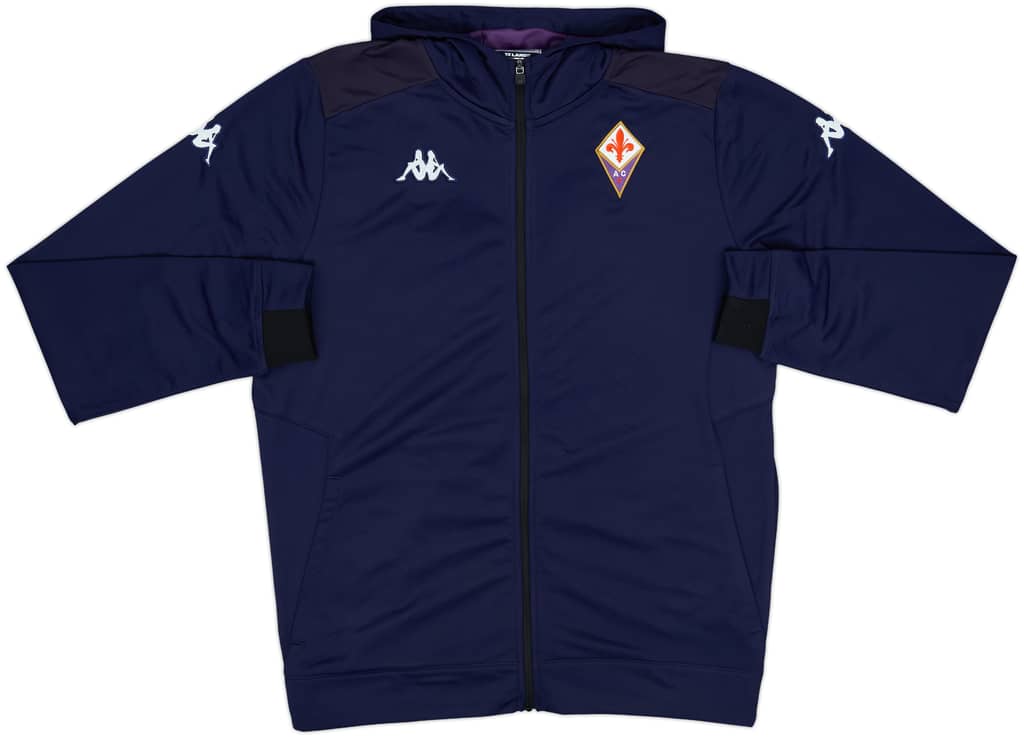 2020-21 Fiorentina Kappa Hooded Track Top - 8/10 - (XXL)