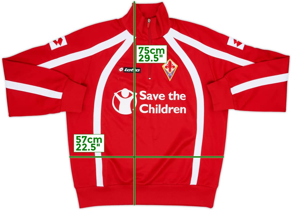 2005-06 Fiorentina Lotto 1/4 Zip Drill Top - 8/10 - (M)