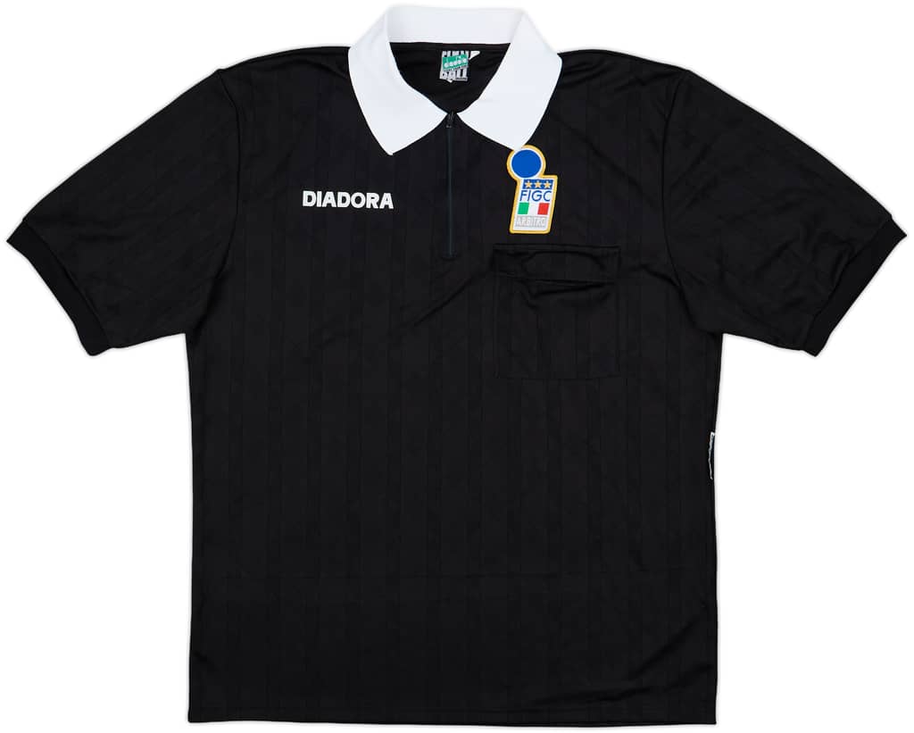 1990s Italy FIGC Diadora Referee Shirt - 8/10 - (XL)