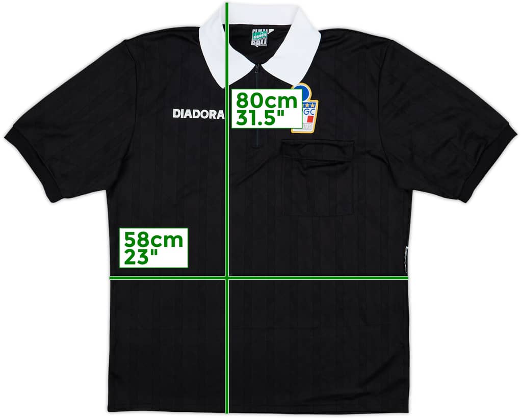 1990s Italy FIGC Diadora Referee Shirt - 8/10 - (XL)