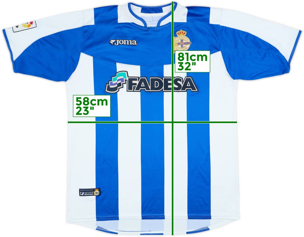 2003-04 Deportivo de La Coruna Home Shirt - 7/10 - (XXL)
