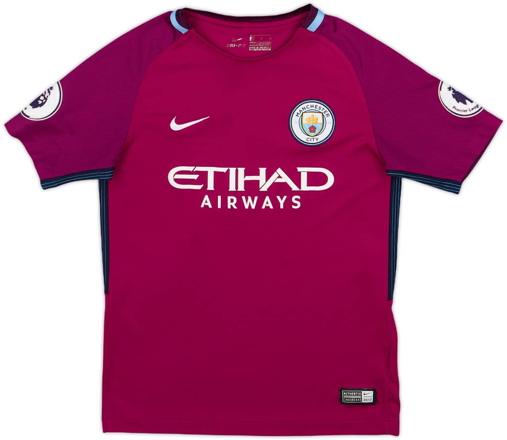 2017-18 Manchester City Away Shirt - 6/10 - (M.Boys)