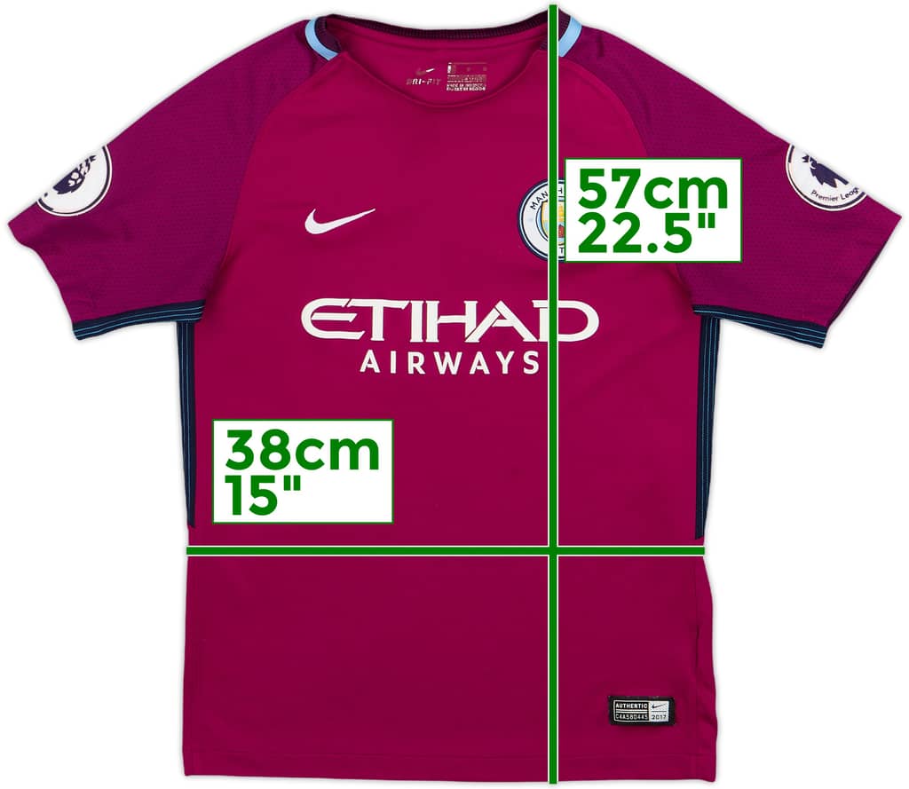 2017-18 Manchester City Away Shirt - 6/10 - (M.Boys)