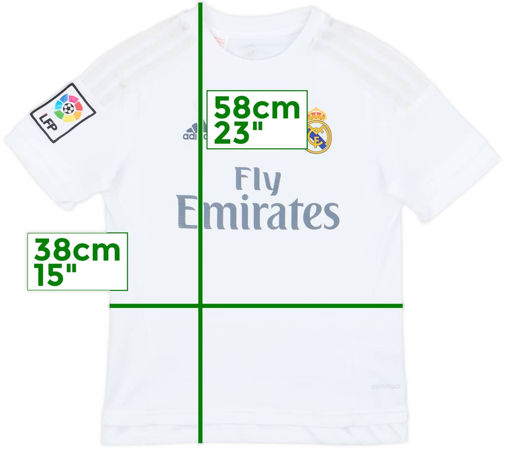 2015-16 Real Madrid Home Shirt - 6/10 - (M.Boys)