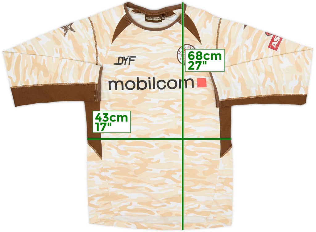 2005-06 St Pauli Home L/S Shirt - 7/10 - (S)