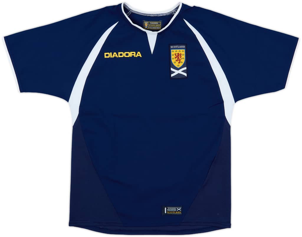 2003-05 Scotland Home Shirt - 8/10 - (M.Boys)