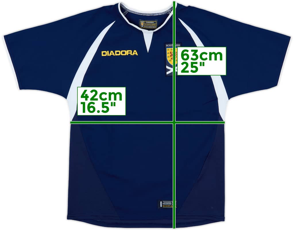 2003-05 Scotland Home Shirt - 8/10 - (M.Boys)