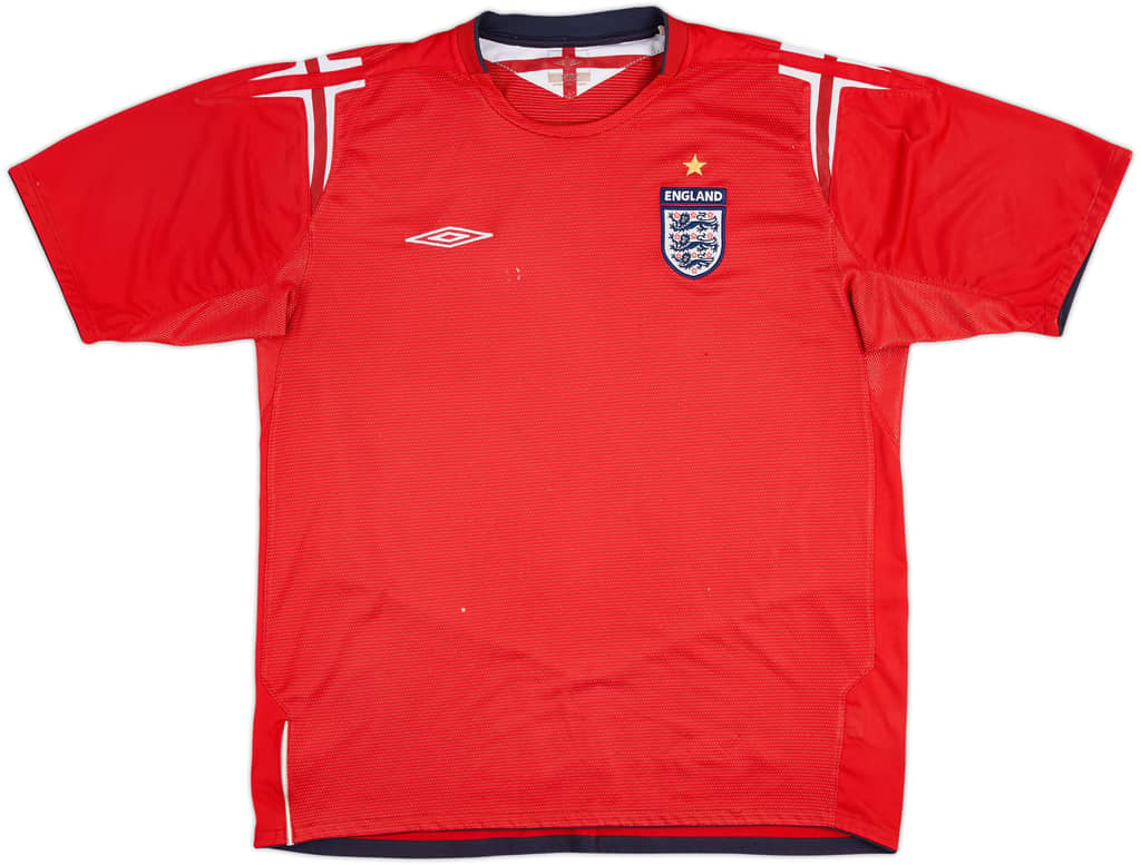 2004-06 England Away Shirt - 5/10 - (XL)