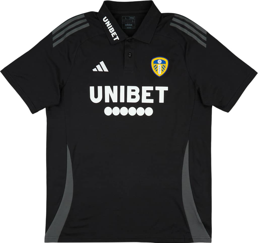 2024-25 Leeds United adidas Polo T-Shirt (S)