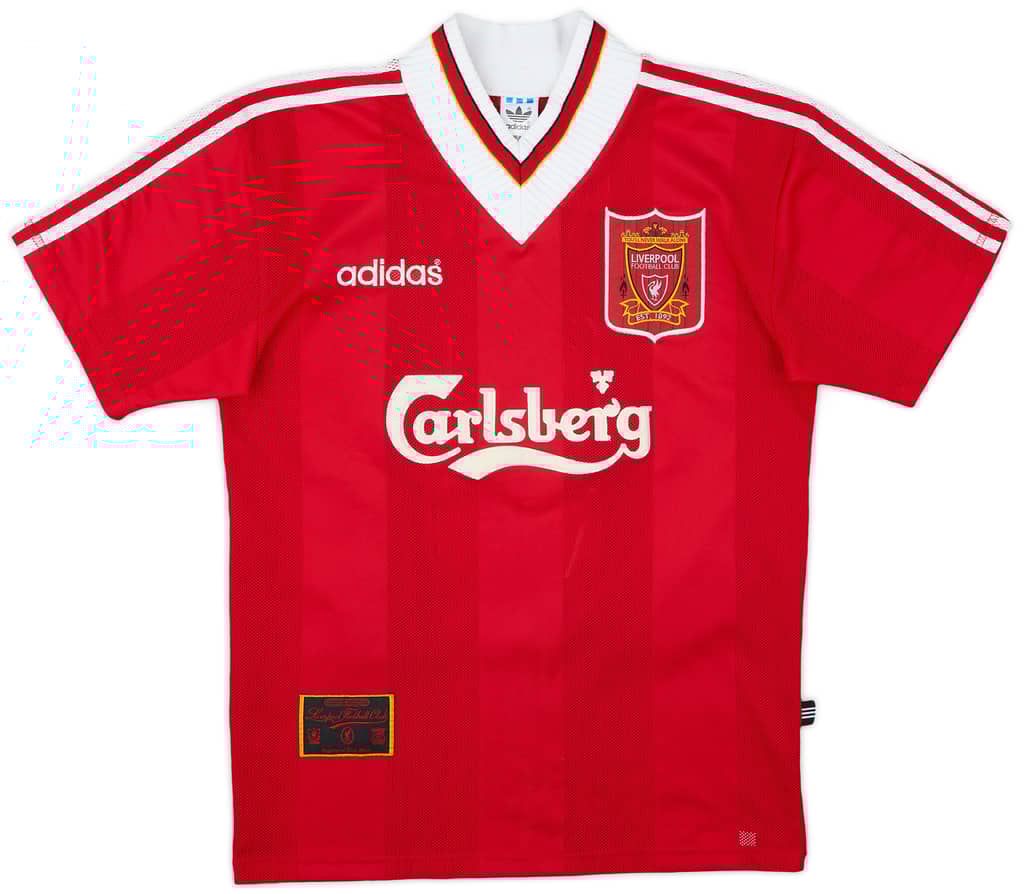 1995-96 Liverpool Home Shirt Rush #9 - 9/10 - (S)