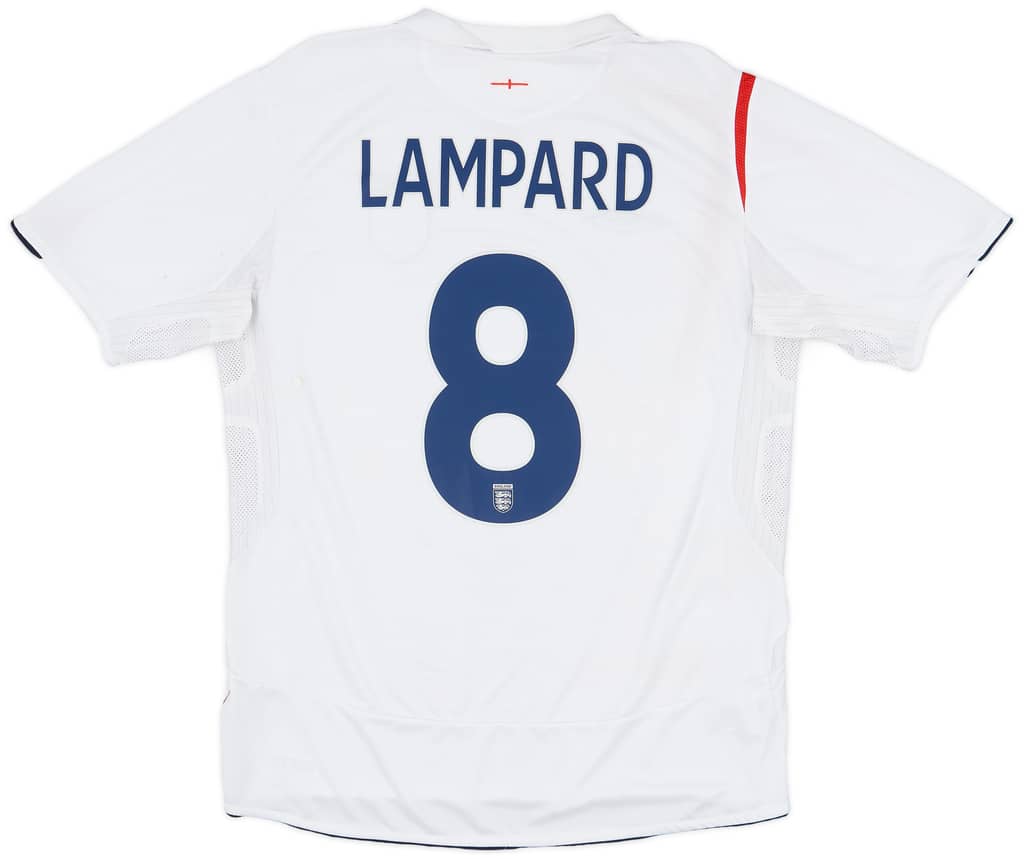 2005-07 England Home Shirt Lampard #8 - 5/10 - (L)