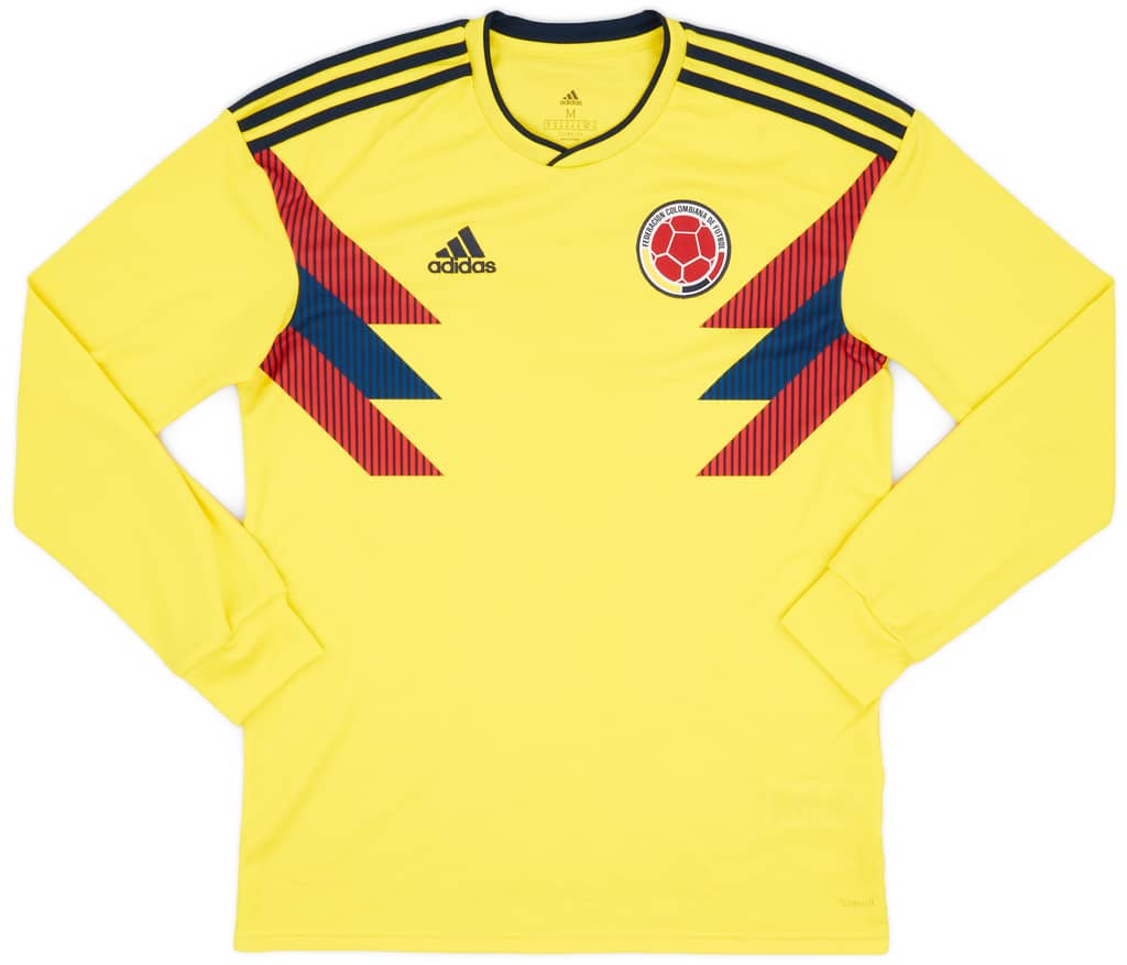 2018-19 Colombia Home L/S Shirt - 8/10 - (M)