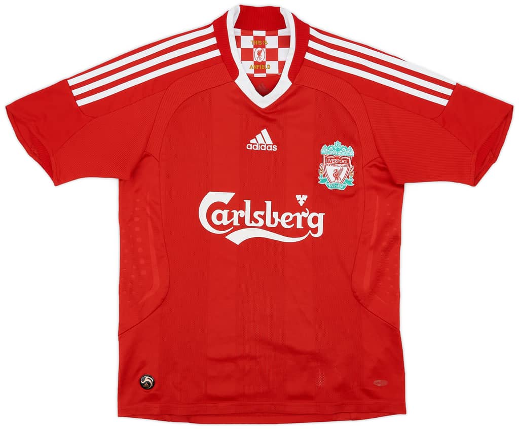 2008-10 Liverpool Home Shirt - 6/10 - (L.Boys)