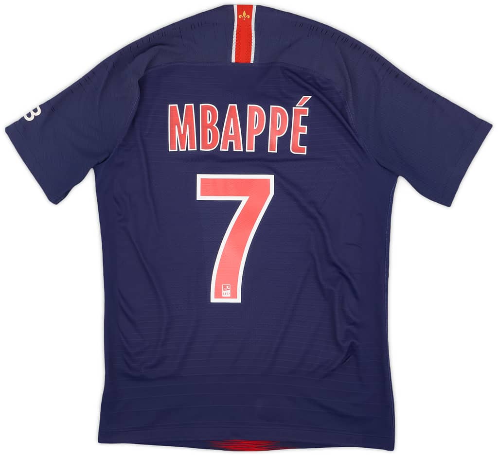 2018-19 Paris Saint-Germain Authentic Home Shirt Mbappe #7 - 5/10 - (S)